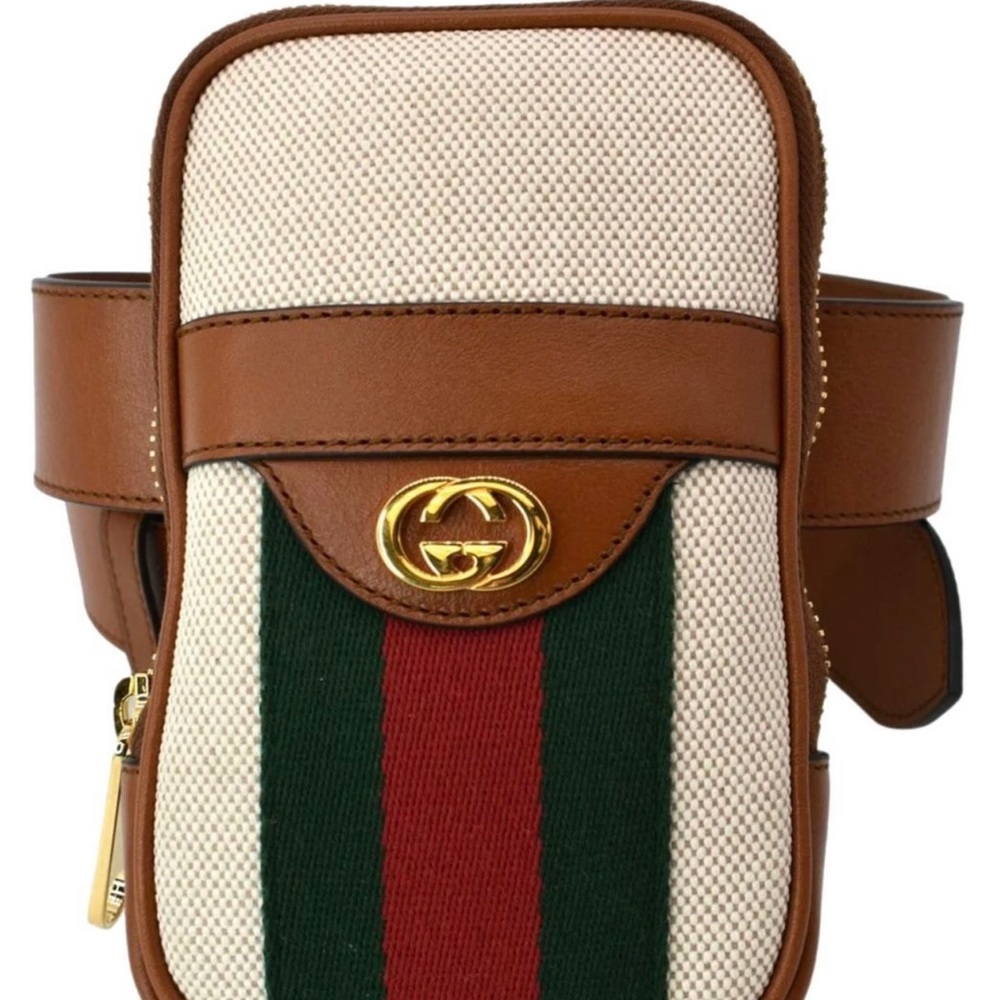 Gucci vintage canvas phone belt bag - Picture 2 of 3